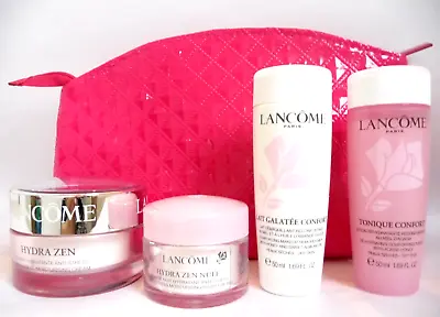 LANCOME Hydra Zen Gift Set 30ml Day + Night Cream + Galatee +  Tonique Confort • £43.95