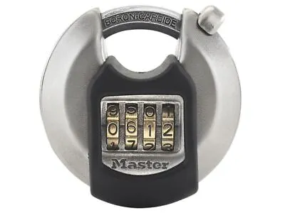 Master Lock - Excell Discus 4 Digit Combination 70mm Padlock • £22.75