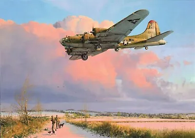 Skipper Comes Home By Robert Taylor Aviation Art Signed By WWII B-17 Aircrew • $325