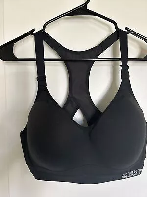 Victoria's Secret Sports Bra Incredible Support Max Solid Black Great Condition • $24.99