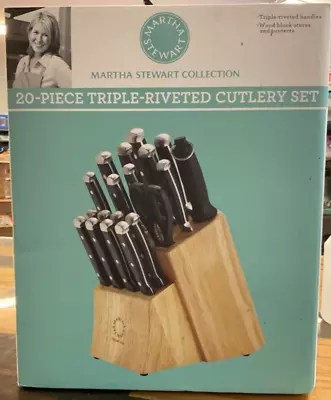 Preowned Martha Stewart Collection Triple Riveted Knife Cutlery Set *READ • $45