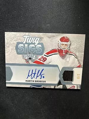 22-23 Leaf Lumber Kings Stick Auto Twig Sigs TS-MB2 Martin Brodeur 2/9 • $18.32