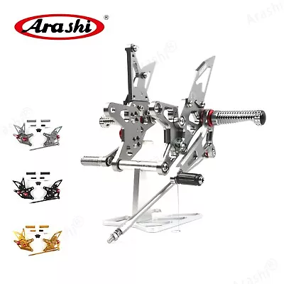 For Kawasaki Ninja ZX6R ZX636 2009 - 2014 2010 2011 Adjustable Footrest Rearsets • $149.17