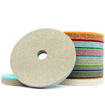 3 -8  Diamond Polishing Sponge Fiber Pads For Granite Marble Glass Tile Concrete • $24.99