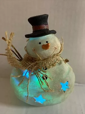 Vintage Transpac Christmas Light Up Snowman New With Tag Works Strobing Lights • $7.50