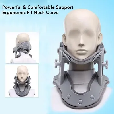 Neck Brace Support Medical Cervical Traction Device Collar Pain Relief Tool UK • £32.99