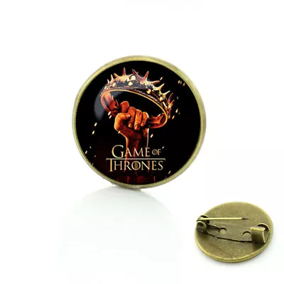 GAME OF THRONES CROWN SHIELD PIN DIRE WOLF Cosplay Collectible Gift US Seller • $3.60