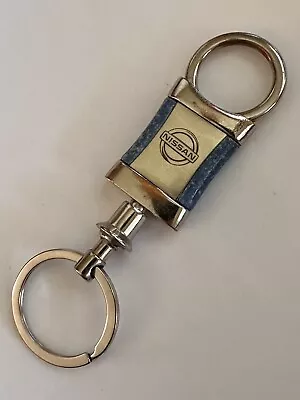 Vintage NISSAN OEM Detachable Chrome Silver Key Ring Pre-Owned • $12.99