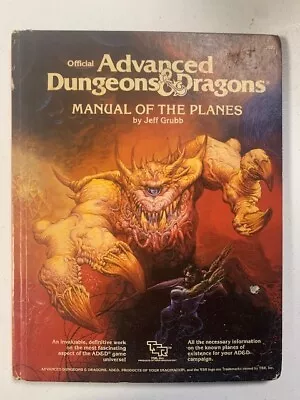 AD&D MANUAL OF THE PLANES By Jeff Grubb TSR • $77.99