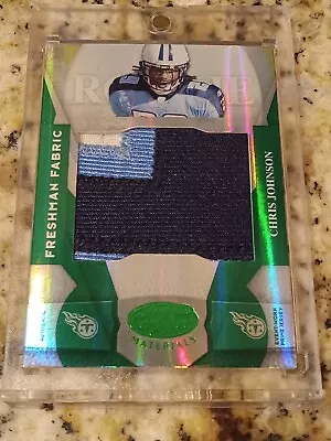 Chris Johnson # 3/5 Certified Rc Patch Emerald Titans Legend Sp • $35