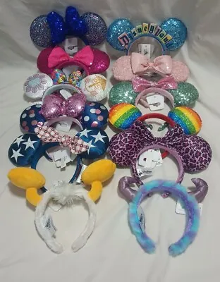 DisneyParks Minnie Mouse Mickey Mouse & Friends Bow Headband Disney Ears BNWT  • $15