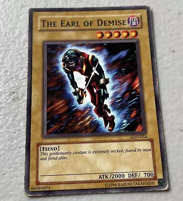 Yugioh TCG -  THE EARL OF DEMISE - LON-056- 1996 Card CCG • $3.98