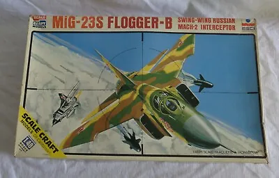 New Esci Scale Craft Mig-23s Flogger-b Russian Jet 1:48 Scale Model Kit Sc-4022 • $29.99