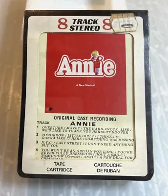 Annie Original Cast Recording 8-Track Tape Sealed Never Played Masterworks Dolby • $9.99