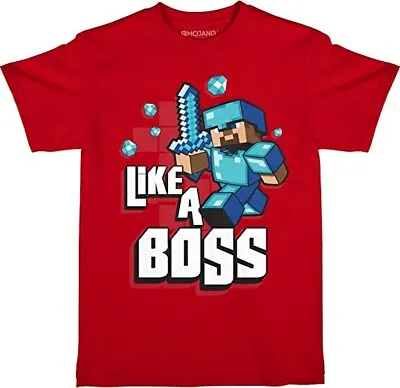 Official Minecraft Jinx Like A Boss T Shirt Kids Medium NEW • £12.99