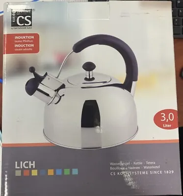 🔥LICH 3L Stove Top Camping Kettle Whistling Teapot Stainless Use Induction Top • $29