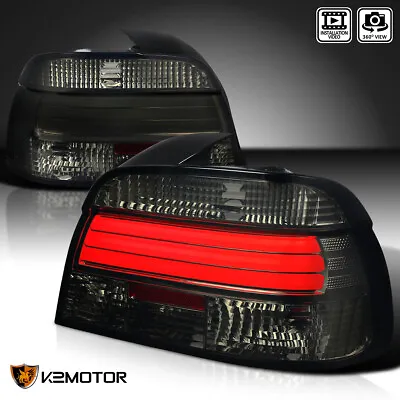 Smoke Fits 1997-2000 BMW E39 5-Series 528i 540i LED Bar Tail Lights Left+Right • $134.38