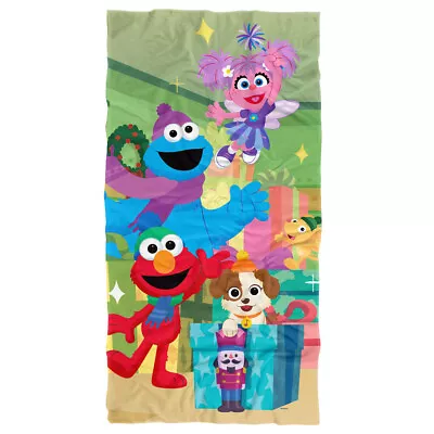 Sesame Street Elmo Abby Cookie Monster Presents Kids Beach Towel 30 X60  • $37.50