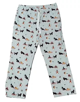 Lands End Pajama Pants Large Dog Christmas Drawstring Waist Dachshunds  • $18