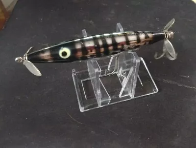 Vintage HEDDON DYING FLUTTER CHROME STAND Fishing LURE FRED ARBOGAST ORIGINAL  • $0.99