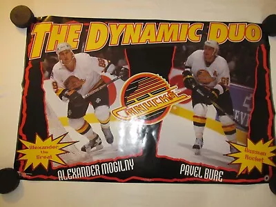 Pavel Bure & Alexander Mogilny DYNAMIC DUO 1995 Vancouver Canucks NHL POSTER-NEW • $22.99