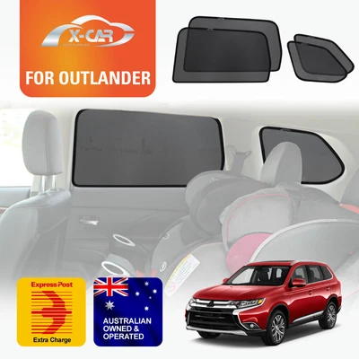 $49.95 • Buy Car Window Sun Shade For Mitsubishi Outlander 2012-2021 Magnetic Sun Blind Mesh