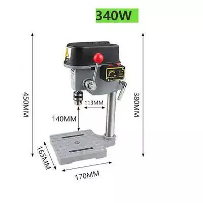 220V 340W High-accuracy 0.6mm - 6.5mm Mini Rotary Drill Press Bench Tools • $155.19