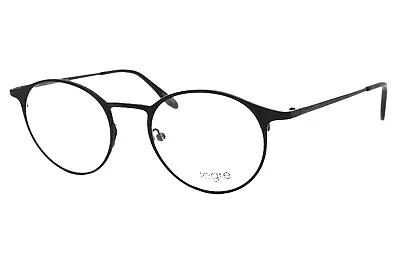 Legre LE 5116 H17 Black Round Unisex Metal Eyeglasses 49-20-140 WCase • $44.25