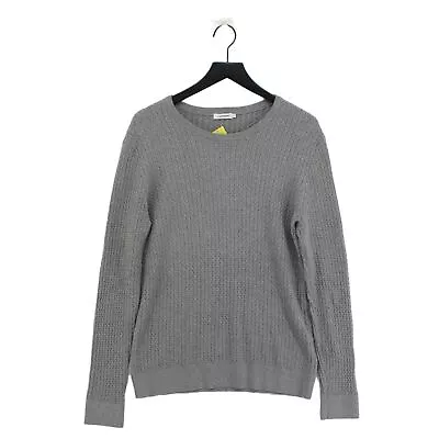 J.Lindeberg Men's Jumper L Grey 100% Cotton Round Neck Pullover • £14