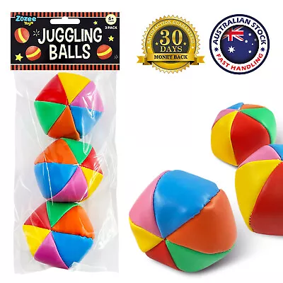 3pcs Juggling Balls Kids Toy Magic Circus Beginners Juggling Learning Fun Gift • $14.95