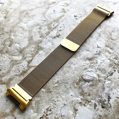 Modern Gold Color Adjustable Milanese Loop Mesh Band Strap For Fitbit Ionic • $63.88