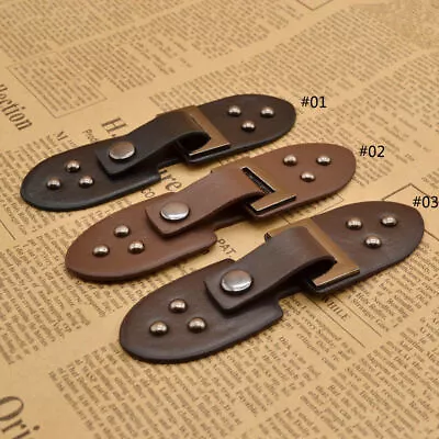 £3.19 • Buy Leather Toggle Buttons Coat Jacket Duffle Metal Closure Sewing Craft Accessories