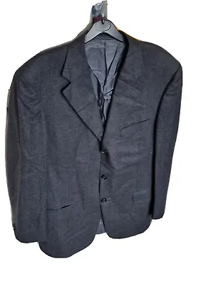 Ermenegildo Zegna Fine Worsted Super 100s Wool Dark Grey Suit Jackets Size 50r • £49.99