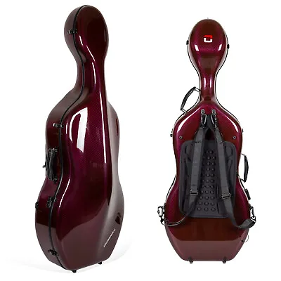 Crossrock  Strong 4/4 Cello Case  Carbon Fiber Composite 7 Lb Lightweight • $1457.99