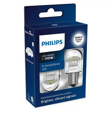 PHILIPS X-tremeUltinon Gen2 LED P21W Reversing Light Bulbs 11498XUWX2 X2 • $50.73