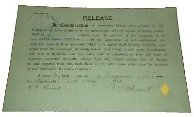 1910 Somerset Railway Later Maine Central Mec Lumber Storage Release North Anson • $40