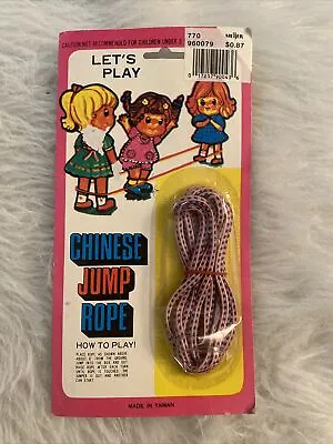 $19.99 • Buy 80s 90s Vintage Chinese Jump Rope Party Favor And Toy New
