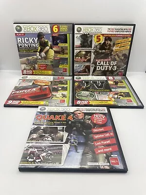 5x XBOX 360 Official Aus Magazine Demo Game Discs Bundle Issues 2131617&19 • $24.95