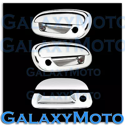 97-03 Ford F150 Triple Chrome 2 Door Handle+NO Keypad+w/PSG KH+Tailgate Cover • $39.56