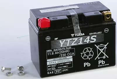 Yuasa H-P Factory Activated AGM Battery YTZ14S BMW R1200GS 08-17 • $239.36