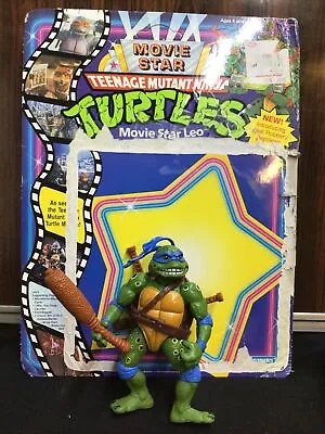 Loose Vintage Movie Star Leonardo TMNT 1991 With Card • $19.99