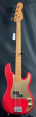 Squier 40th Anniversary Precision Bass 4-String Bass Guitar Satin Dakota Red • $349.95