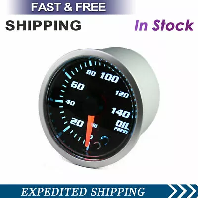 New 2  (52mm) Model Digital LED Electronic Oil Pressure Gauge Alluminium Meter • $22.16