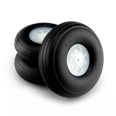 1 Pair Of 3.75  /95.3mm RC Airplane PU Wheel With Plastic Hub(D95.25x H34x5mm) • $15.99