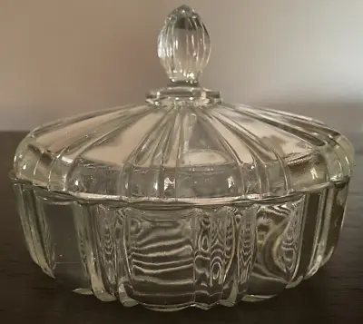 Vintage Era Glass Candy Dish 8”  Covered Dish Candy Dish • $14.99