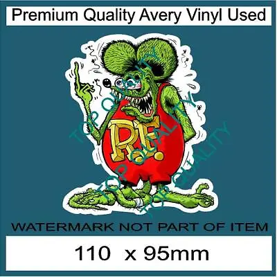 RAT FINK RAT ROD Decal Sticker For Mancave Rat Hot Rod Americana Decals Stickers • $5.50