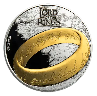 2022 Samoa Lord Of The Rings Half Dollar Silver Plated Commemorative Coin • £37.06