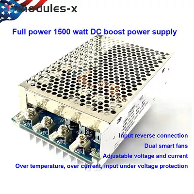 DC Boost Converter Step-up Power Supply Module 1500W 50A 12V-48V To 24V-70V USA • $64.99