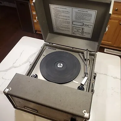 Voice Of Music Record Player Model 275 Tested Working Portable Speaker Vintage • $175