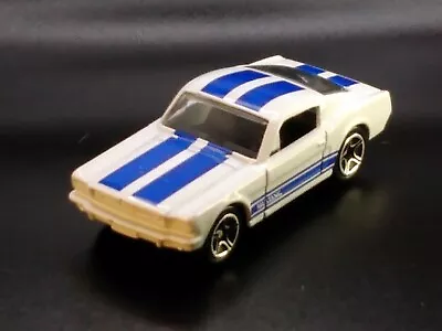 Vtg. 1998 Matchbox 65 Mustang GT White W/Blue Stripes 1/64 Diecast • $9.99